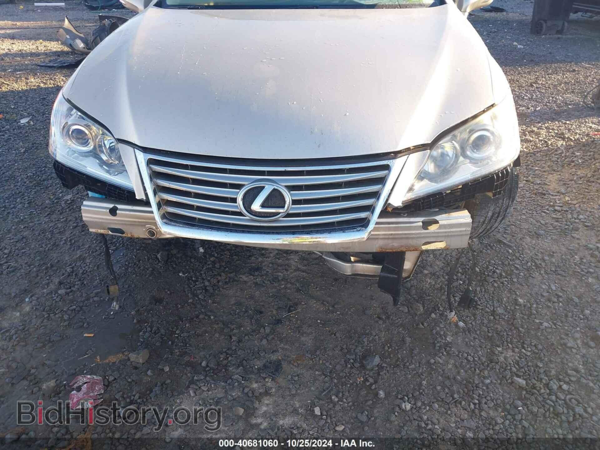 2012 LEXUS ES 350 - VIN: JTHBK1EG0C2498416 - Фото 6