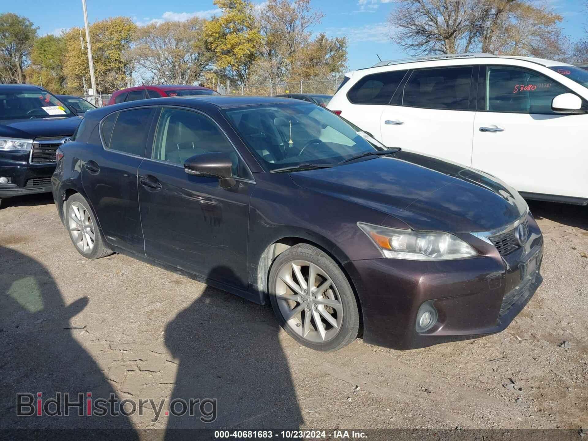 Фотография JTHKD5BH7C2104120 - LEXUS CT 200H 2012