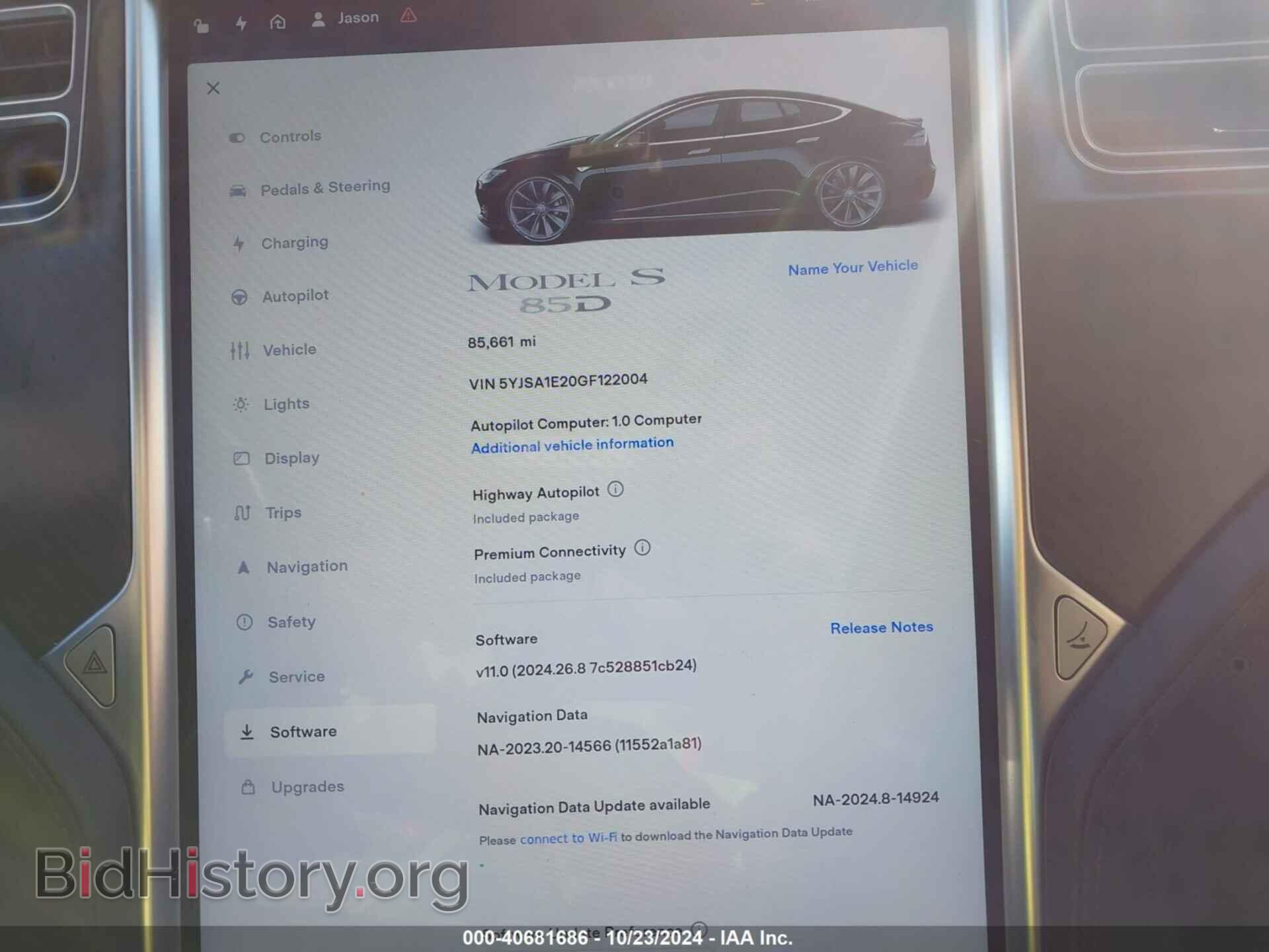 2016 TESLA MODEL S - VIN: 5YJSA1E20GF122004 - Фото 7