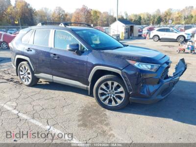 2020 Toyota RAV4 XLE Premium, синий — VIN 2T3A1RFV1LC121663, IAAI