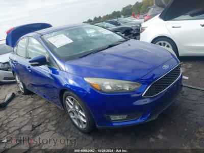 2015 Ford FOCUS SE, синий — VIN 1FADP3F24FL343141, IAAI