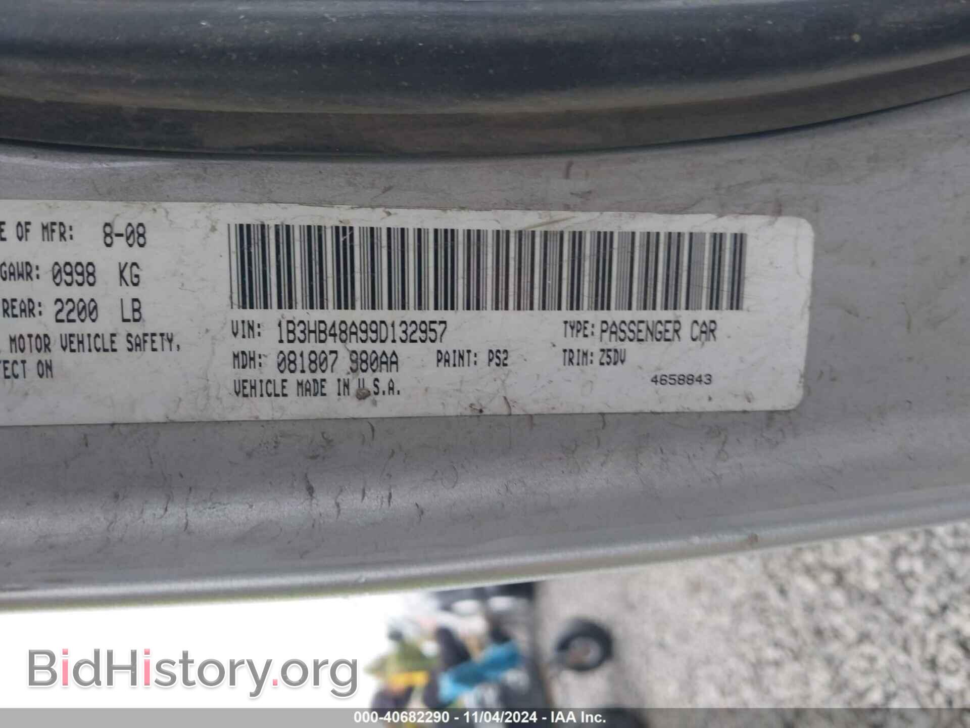 2009 DODGE CALIBER - VIN: 1B3HB48A99D132957 - Photo 9