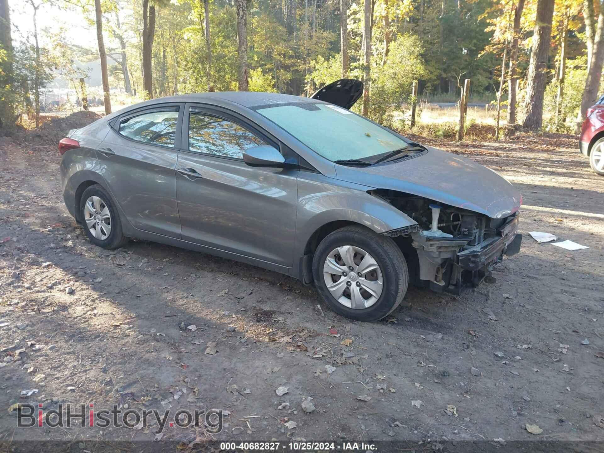 Photo KMHDH4AE4GU601244 - HYUNDAI ELANTRA 2016