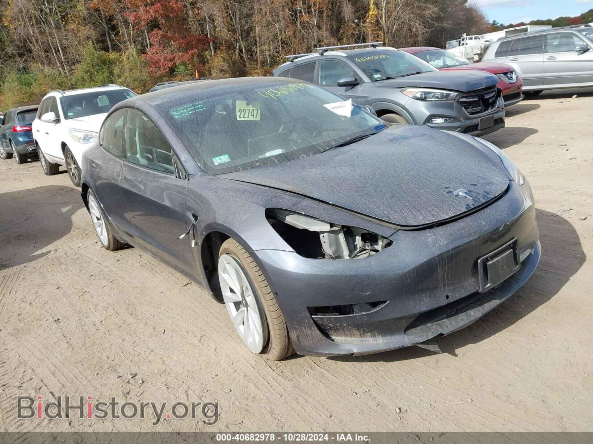 Фотография 5YJ3E1EB6NF258630 - TESLA MODEL 3 2022