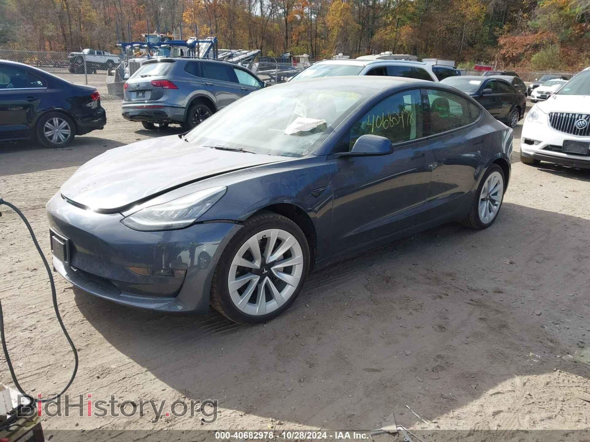 2022 TESLA MODEL 3 - VIN: 5YJ3E1EB6NF258630 - Фото 2