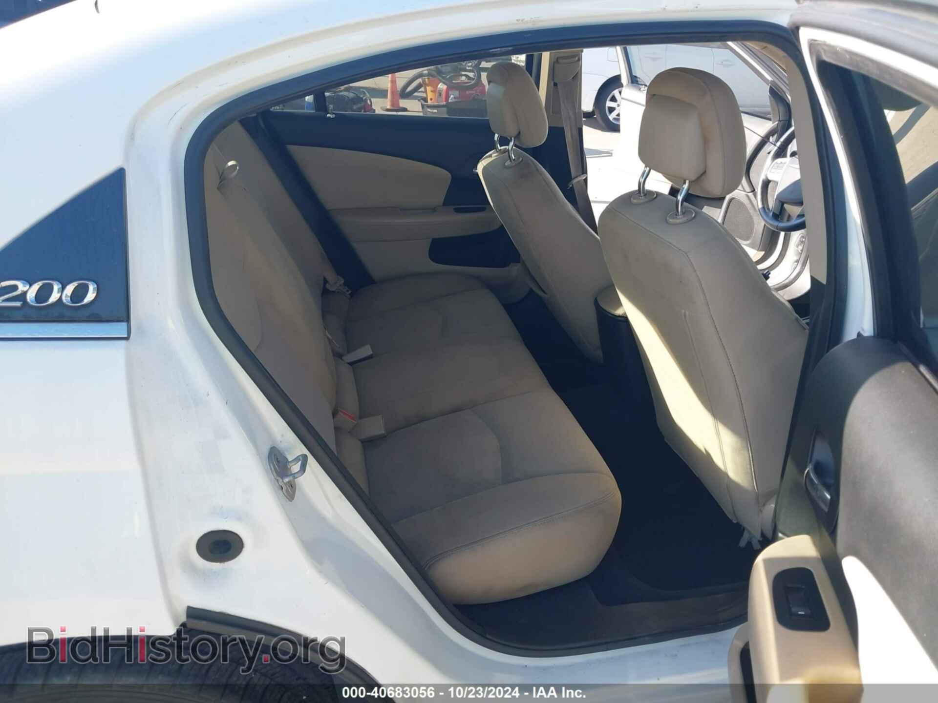 2012 CHRYSLER 200 - VIN: 1C3CCBBBXCN288118 - Фото 8
