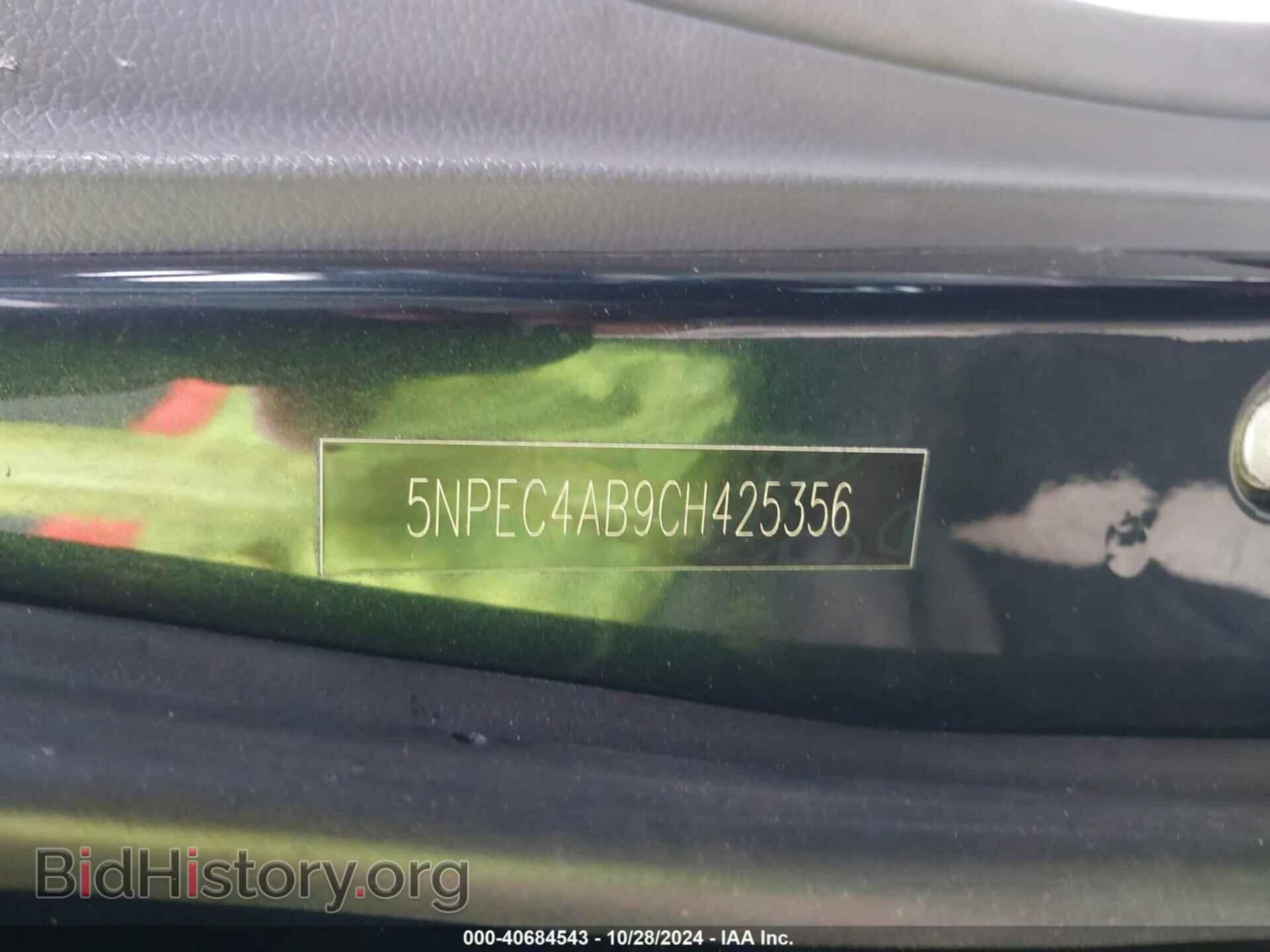 2012 HYUNDAI SONATA - VIN: 5NPEC4AB9CH425356 - Фото 9