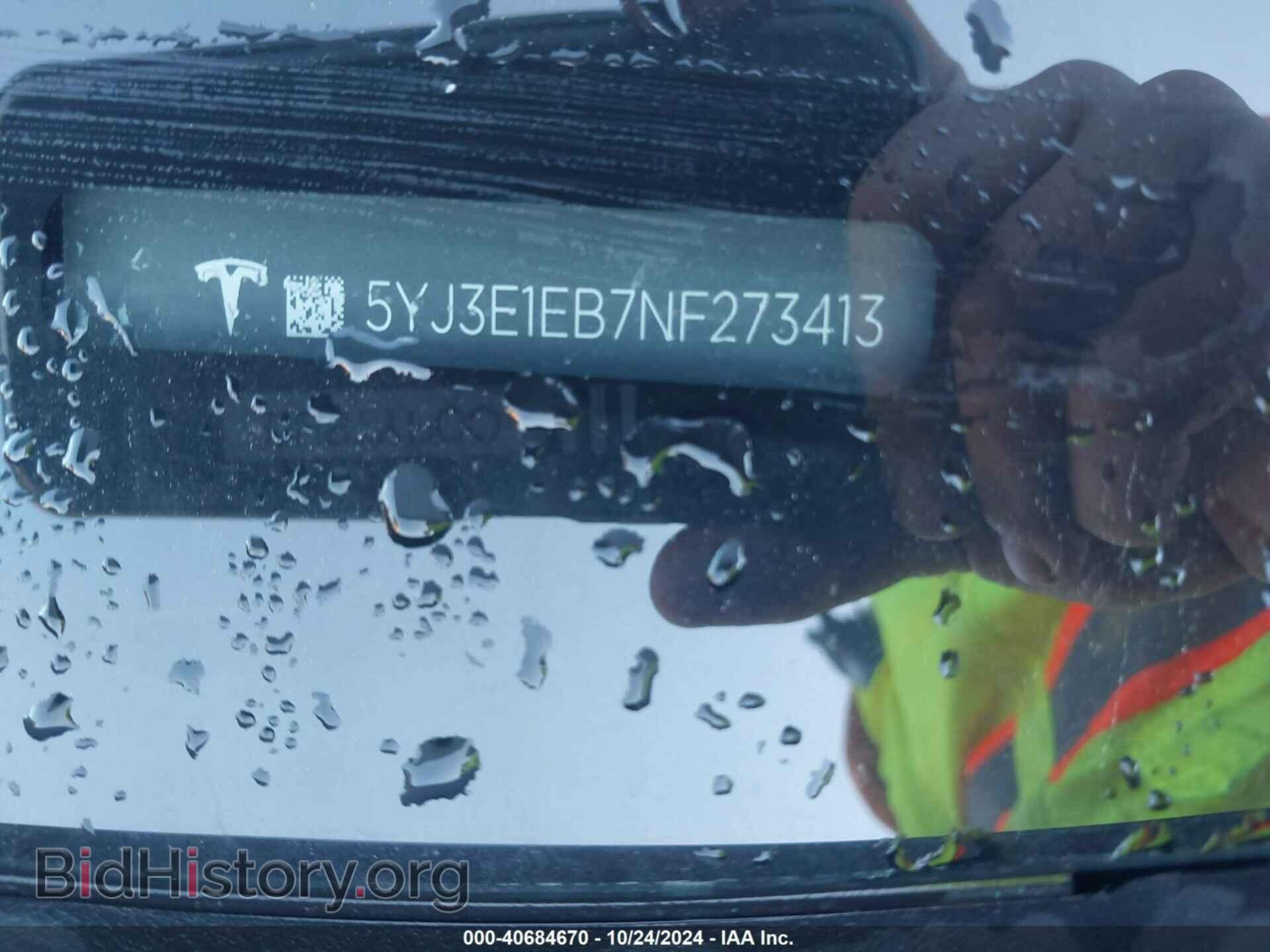 2022 TESLA MODEL 3 - VIN: 5YJ3E1EB7NF273413 - Фото 9