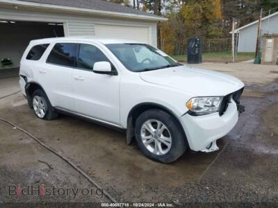 2013 Dodge DURANGO SXT, белый — VIN 1C4RDJAG4DC696380, IAAI