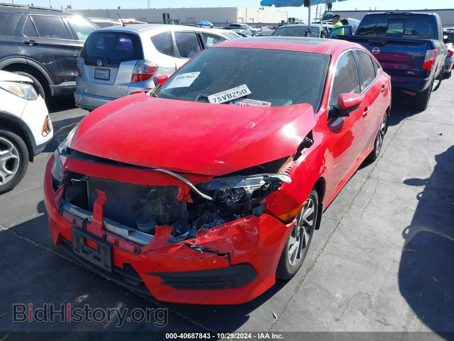 2016 HONDA CIVIC - VIN: 2HGFC2F70GH502483 - Фото 2