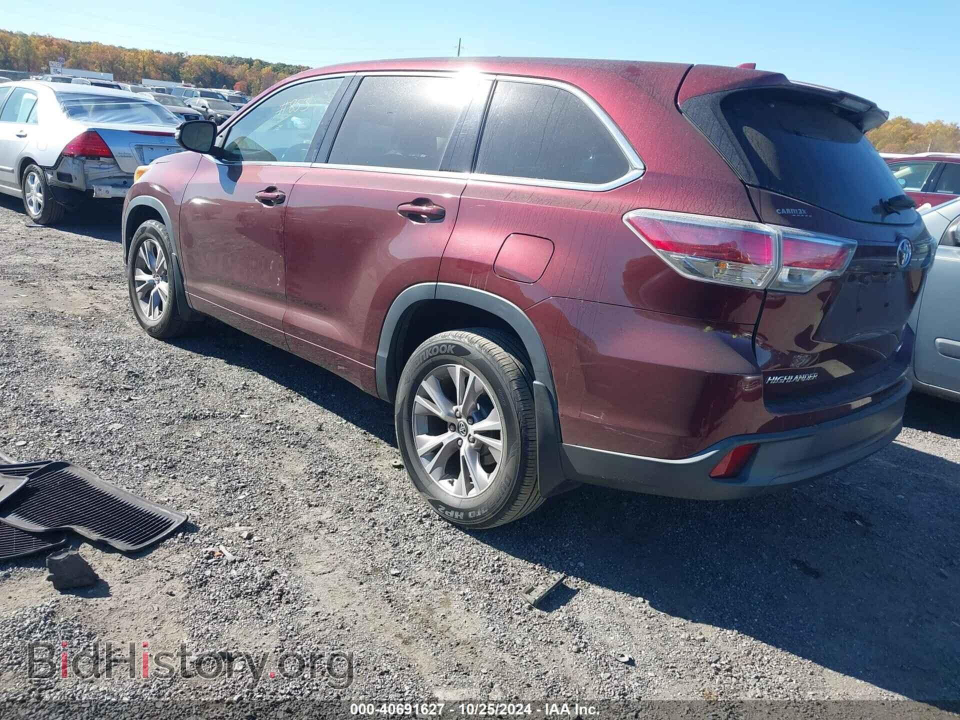 2016 TOYOTA HIGHLANDER - VIN: 5TDBKRFH1GS321654 - Фото 3