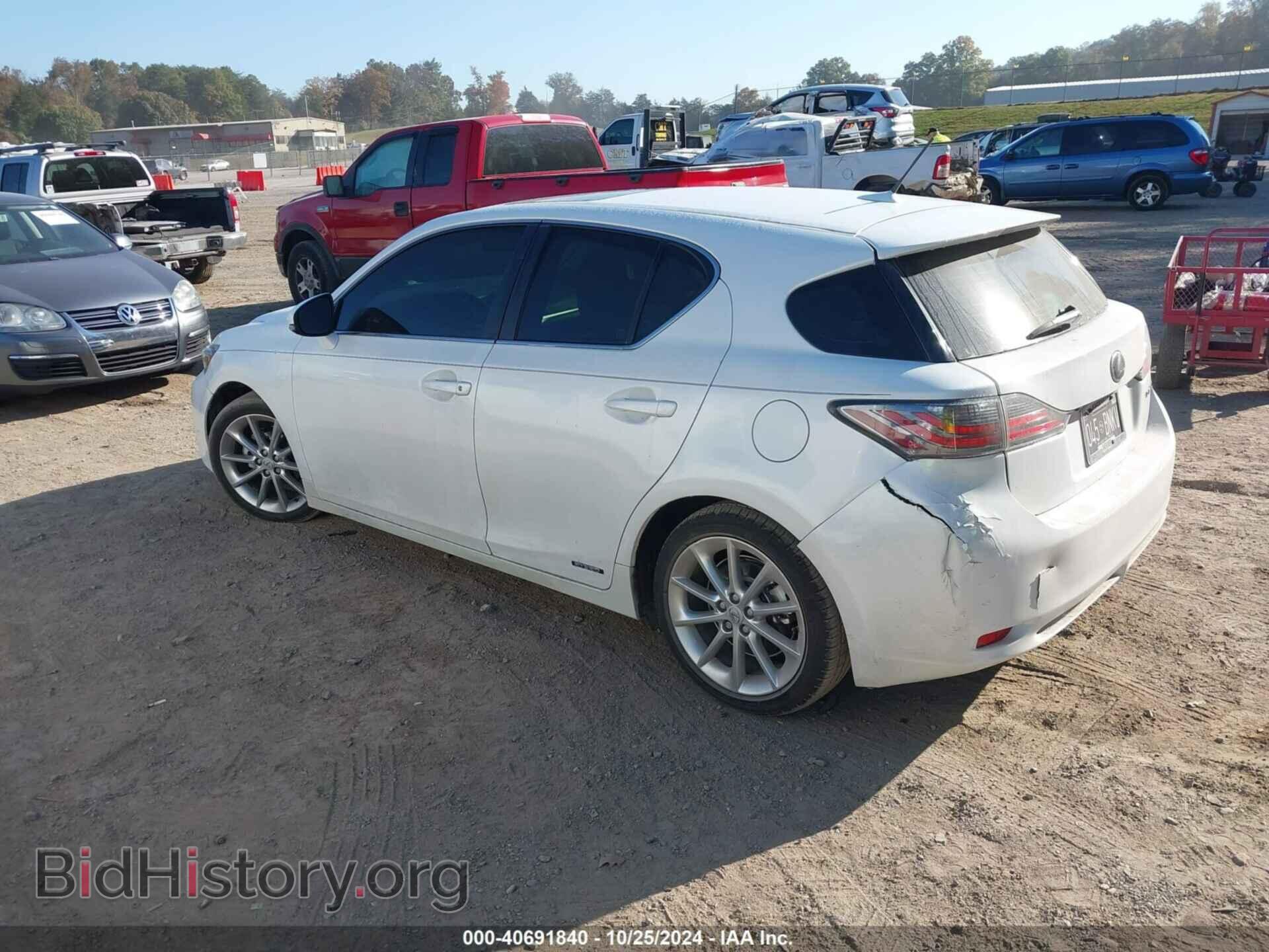 2012 LEXUS CT 200H - VIN: JTHKD5BH2C2067719 - Фото 3