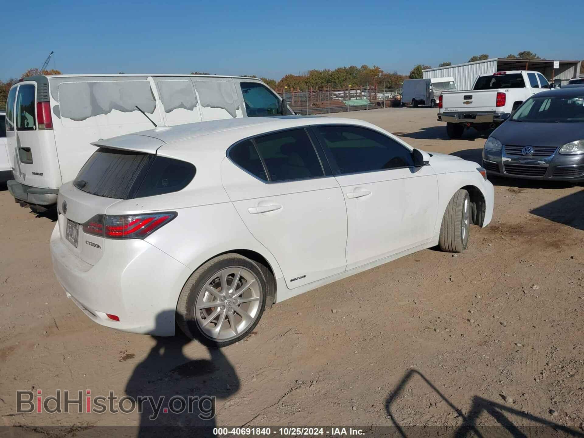 2012 LEXUS CT 200H - VIN: JTHKD5BH2C2067719 - Фото 4