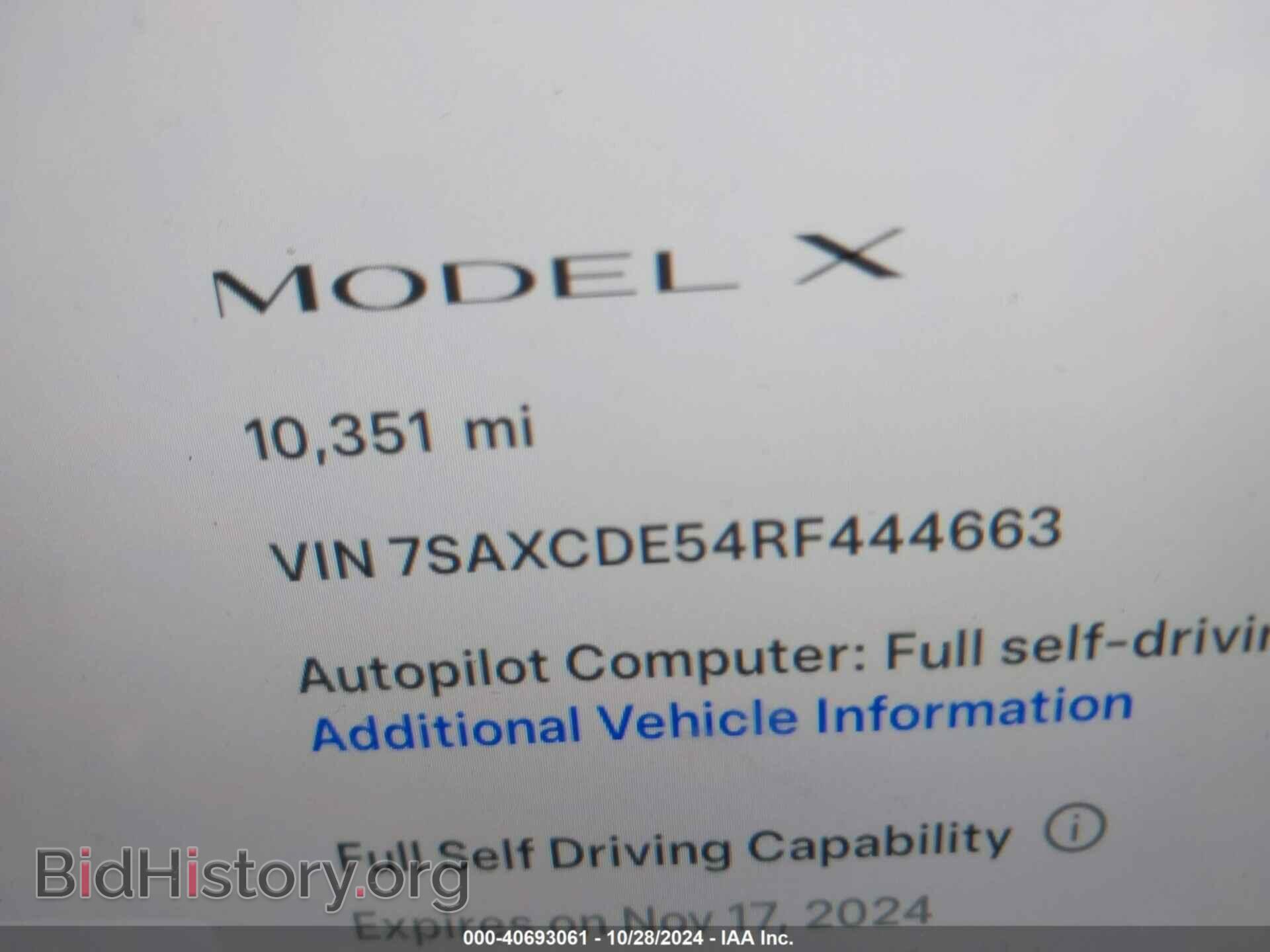 2024 TESLA MODEL X - VIN: 7SAXCDE54RF444663 - Photo 9