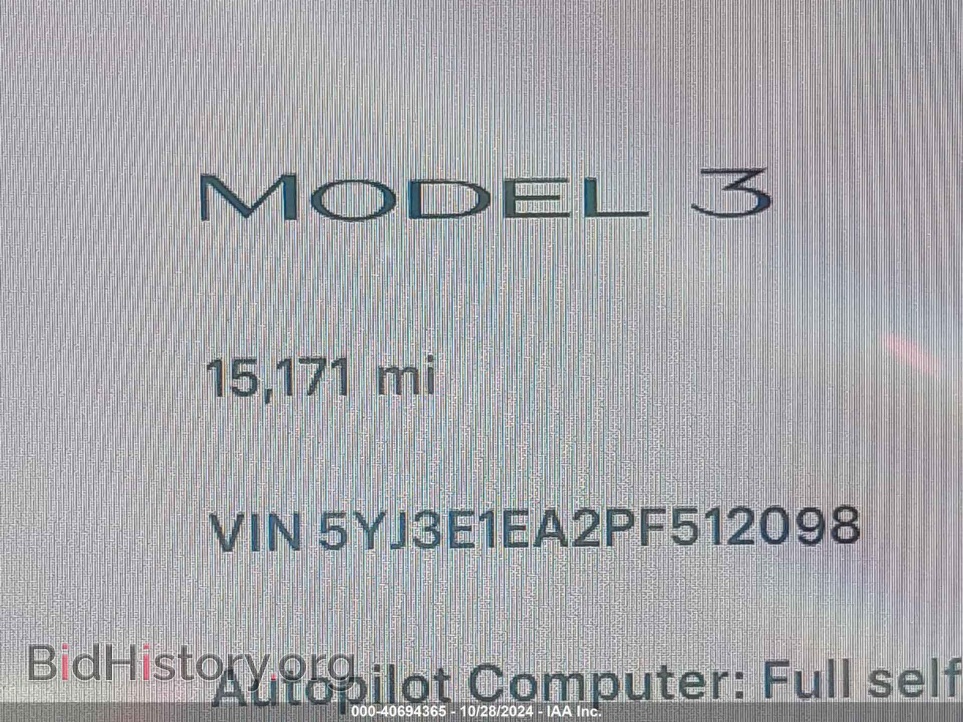 2023 TESLA MODEL 3 - VIN: 5YJ3E1EA2PF512098 - Фото 14