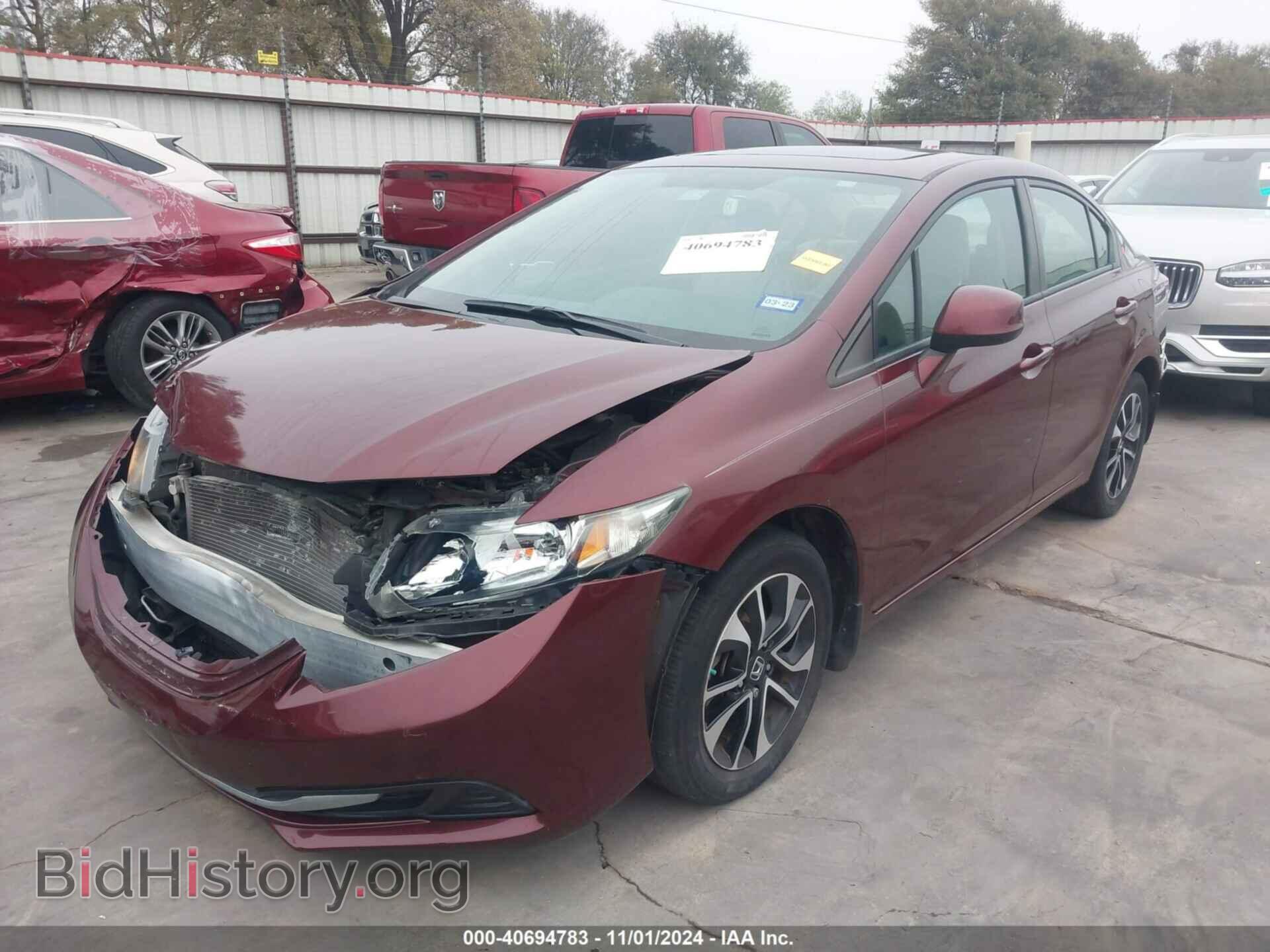 2013 HONDA CIVIC - VIN: 2HGFB2F89DH527647 - Фото 2