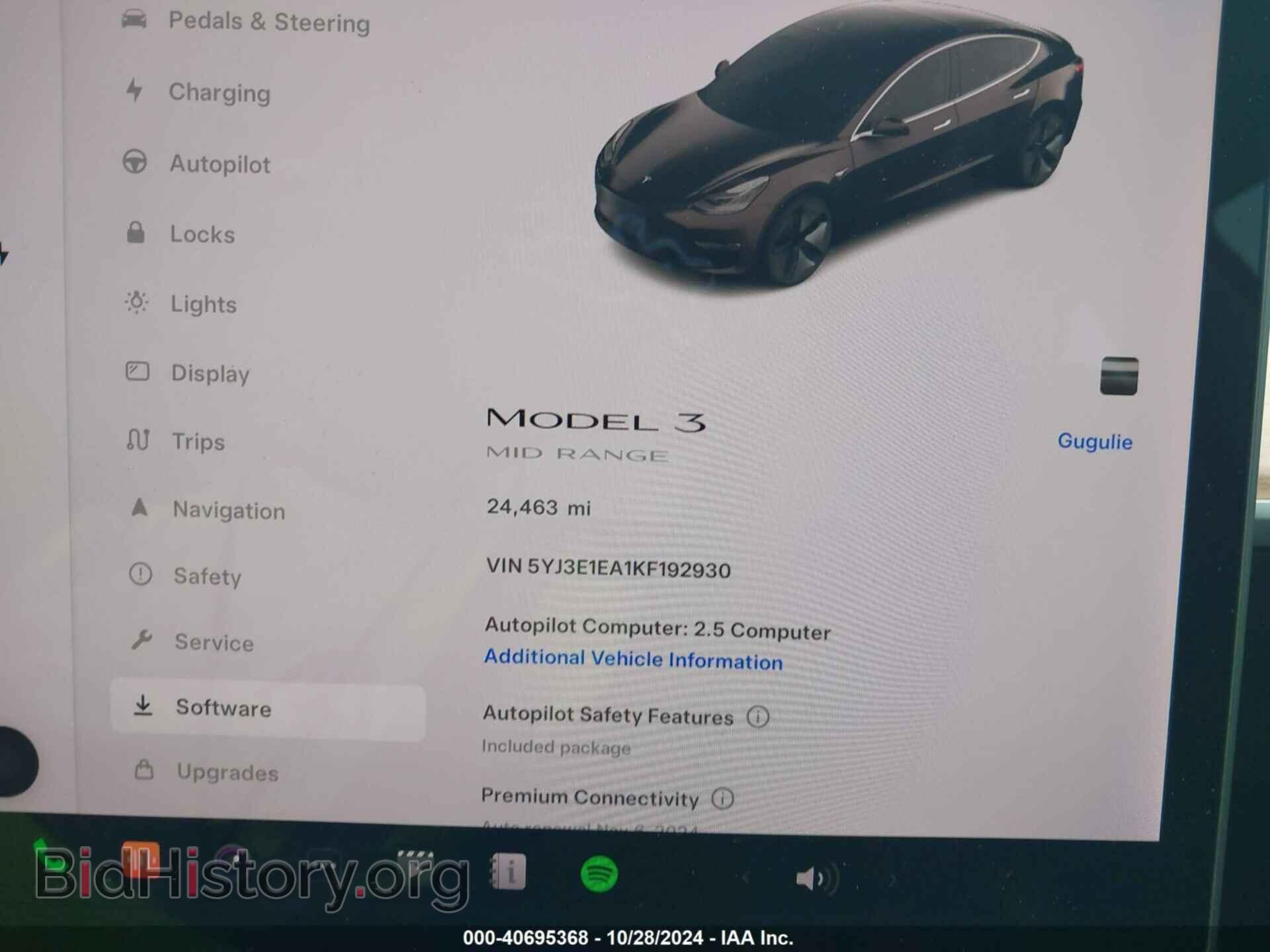 2019 TESLA MODEL 3 - VIN: 5YJ3E1EA1KF192930 - Photo 7