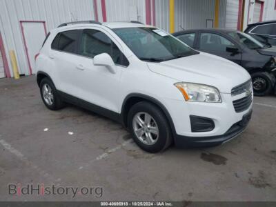 2015 Chevrolet TRAX LT, белый — VIN 3GNCJLSB8FL203070, IAAI