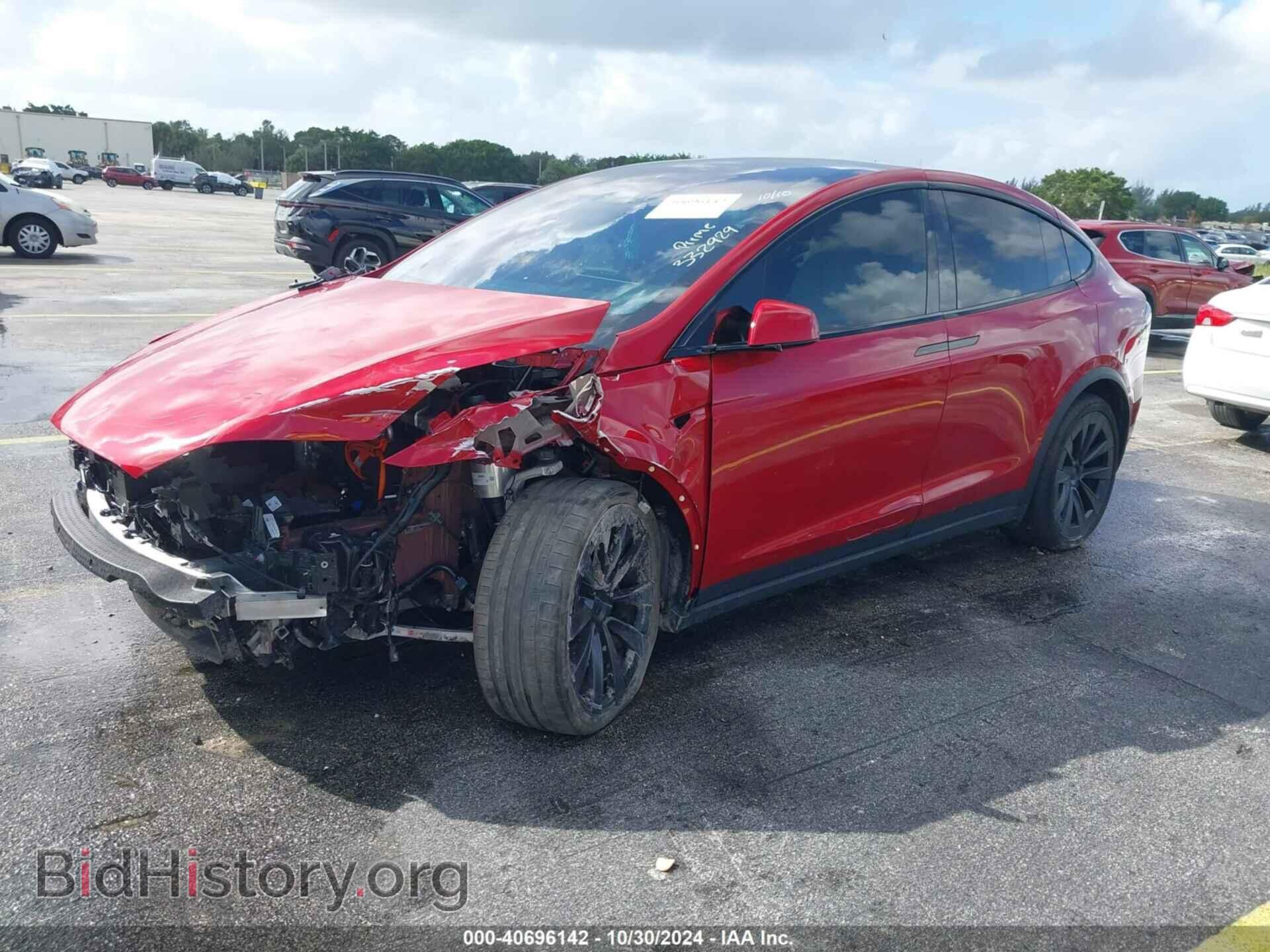 2022 TESLA MODEL X - VIN: 7SAXCBE65NF332929 - Фото 2