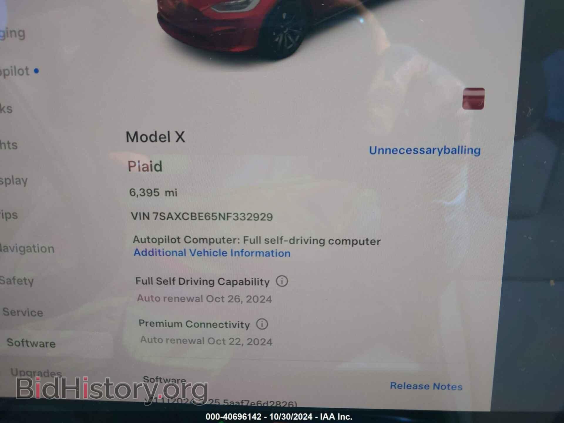 2022 TESLA MODEL X - VIN: 7SAXCBE65NF332929 - Фото 7