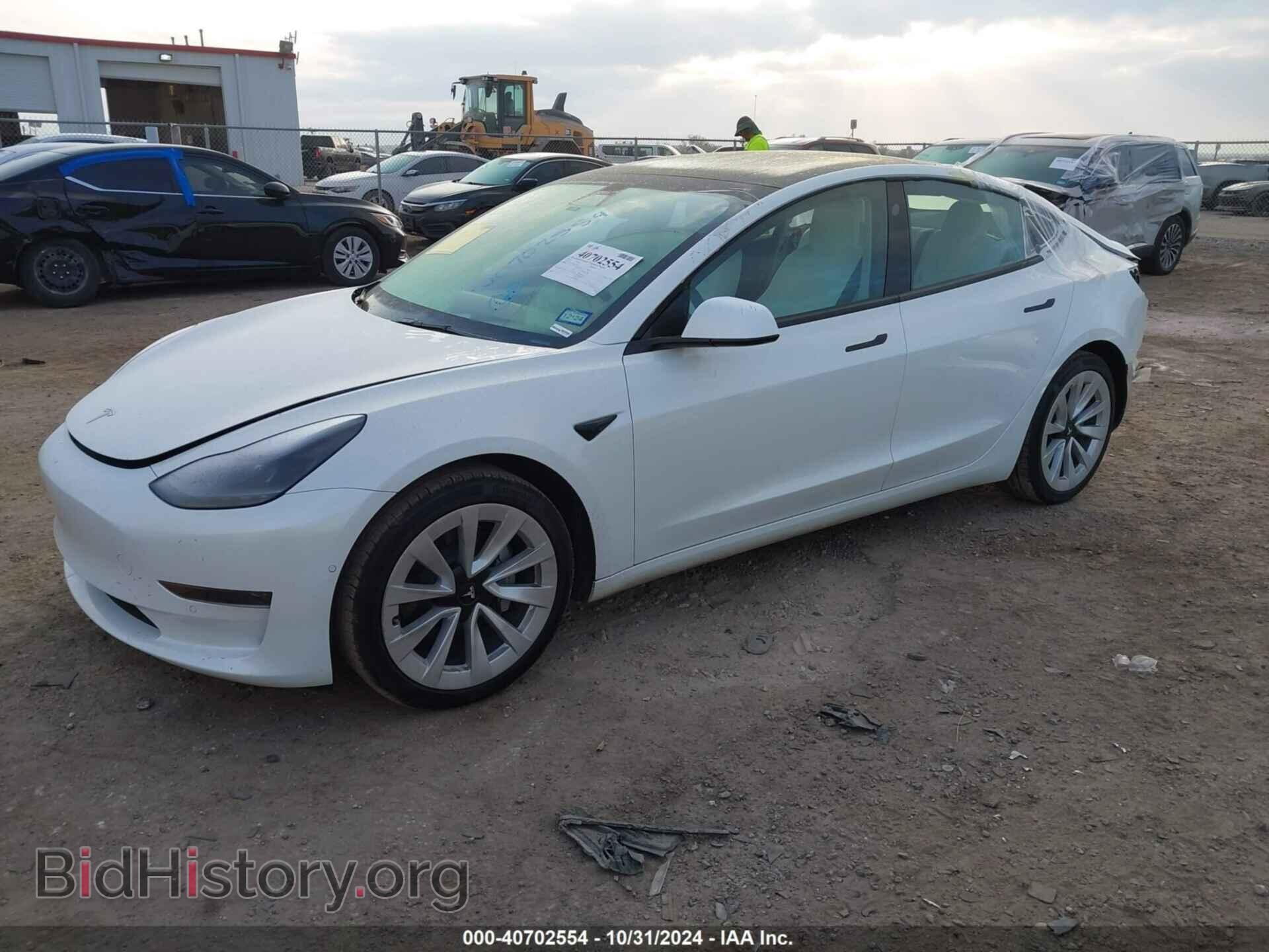 2022 TESLA MODEL 3 - VIN: 5YJ3E1EA2NF127962 - Фото 2