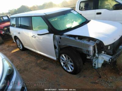 2014 Ford FLEX LIMITED, белый — VIN 2FMGK5D82EBD21724, IAAI