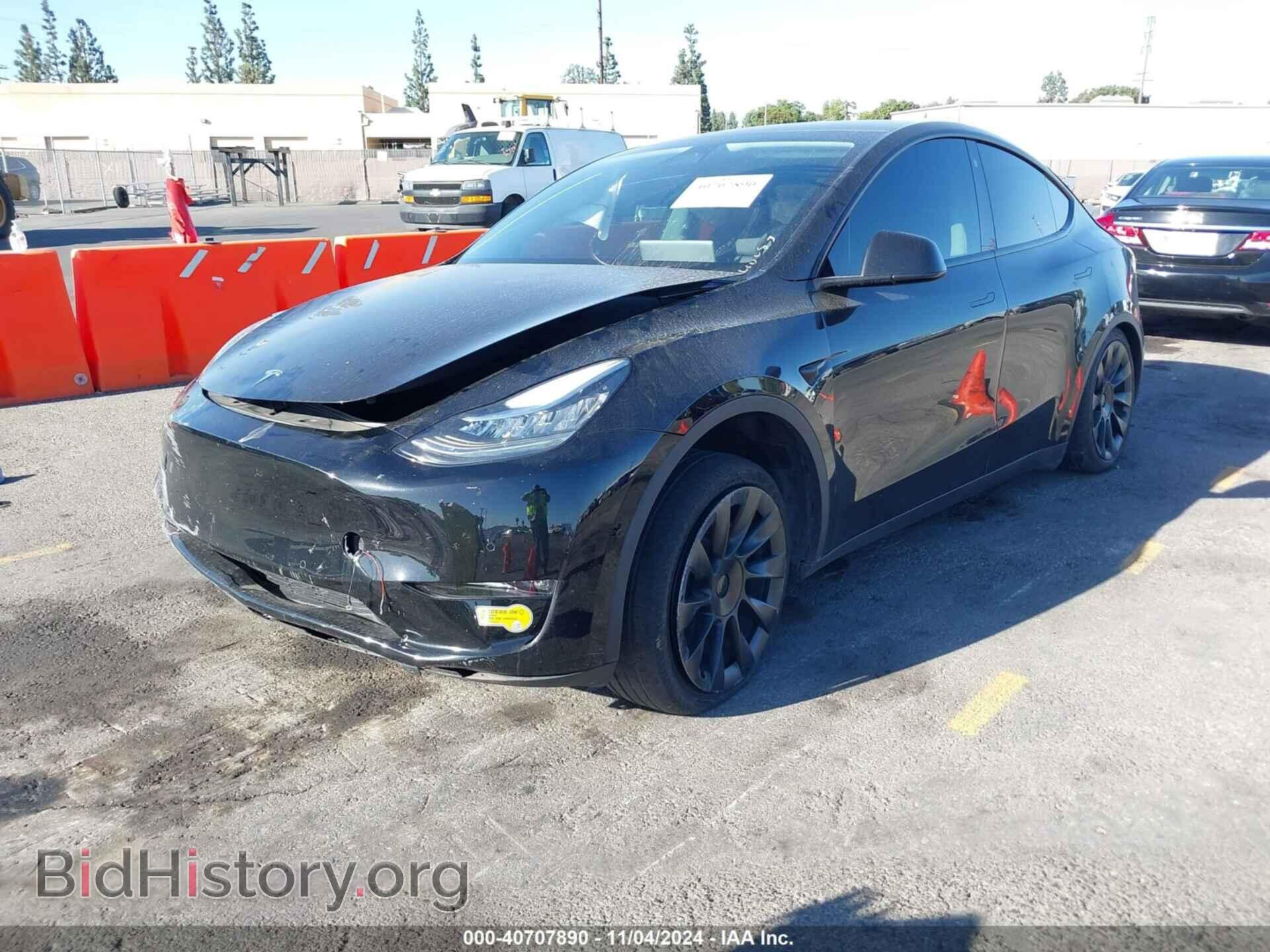 2021 TESLA MODEL Y - VIN: 5YJYGDEE4MF296982 - Фото 2