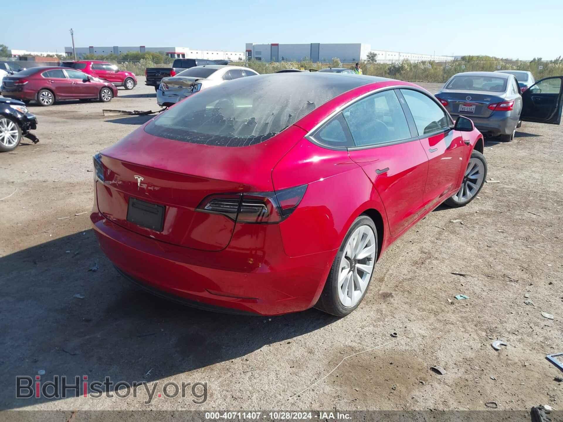 2022 TESLA MODEL 3 - VIN: 5YJ3E1EA8NF170671 - Фото 4