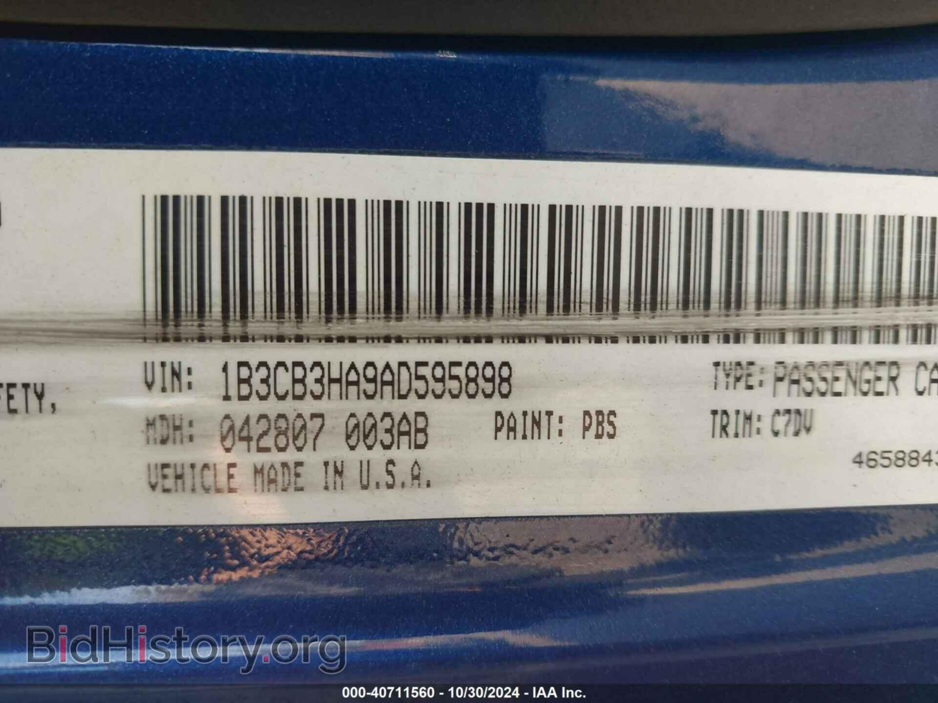 2010 DODGE CALIBER - VIN: 1B3CB3HA9AD595898 - Фото 9