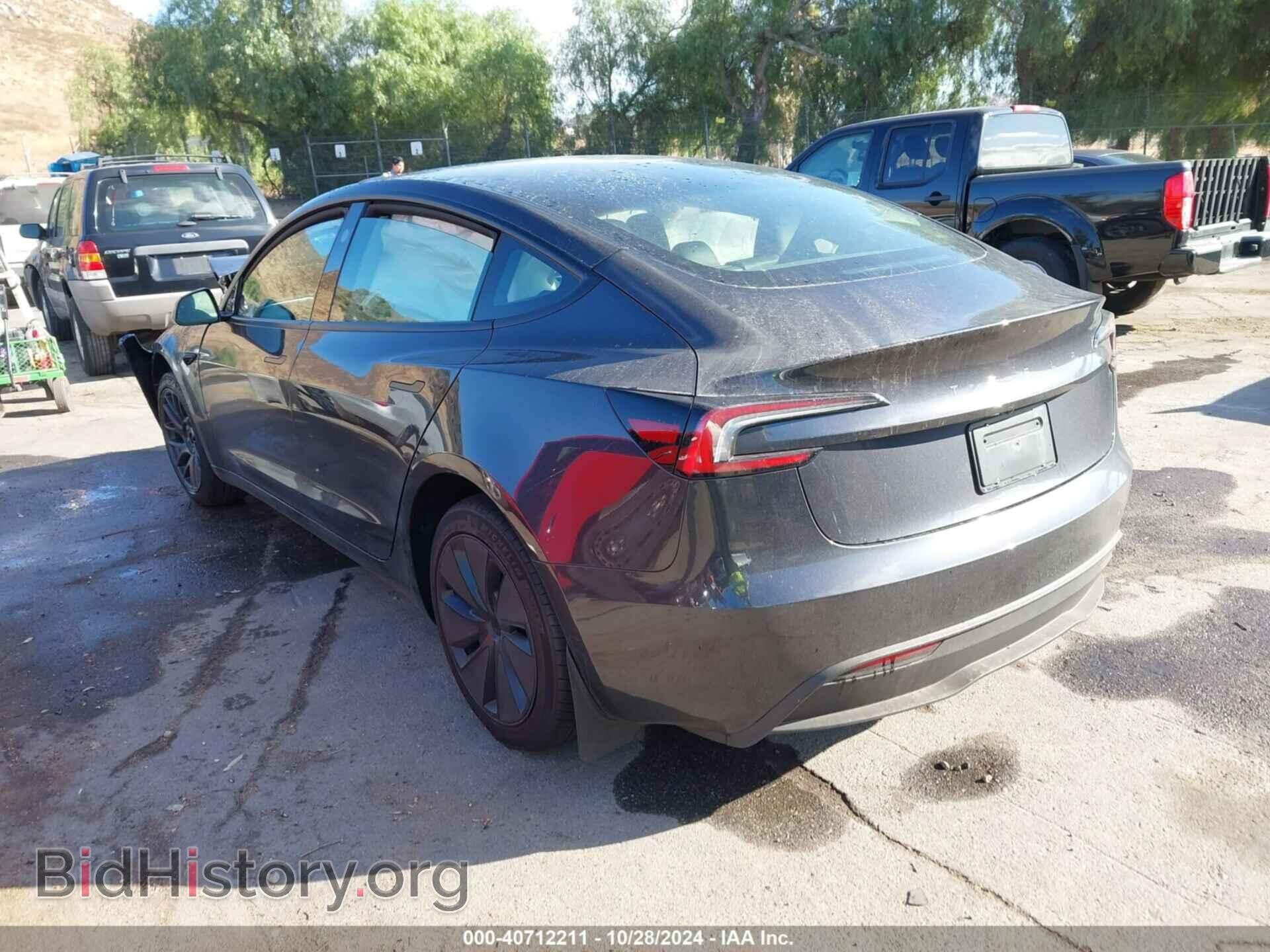 2024 TESLA MODEL 3 - VIN: 5YJ3E1EA3RF843579 - Фото 3