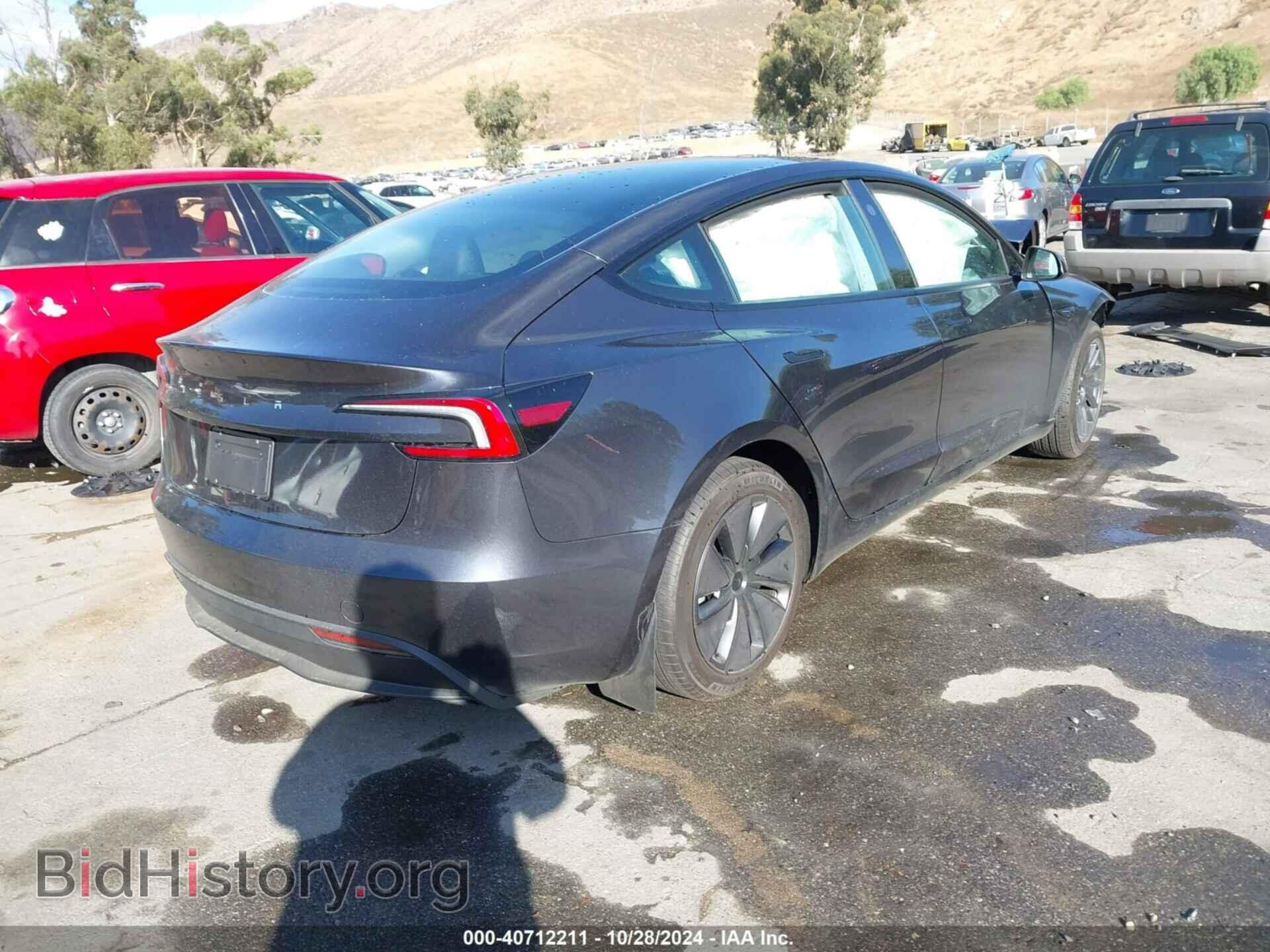 2024 TESLA MODEL 3 - VIN: 5YJ3E1EA3RF843579 - Фото 4