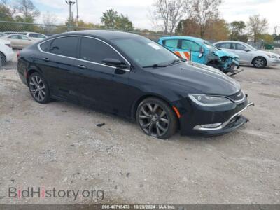 2015 Chrysler 200 C, черный — VIN 1C3CCCCG0FN501839, IAAI