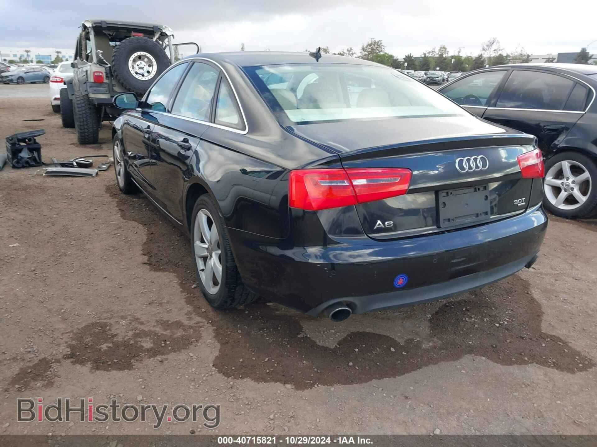 2012 AUDI A6 - VIN: WAUGGAFC9CN075172 - Фото 3