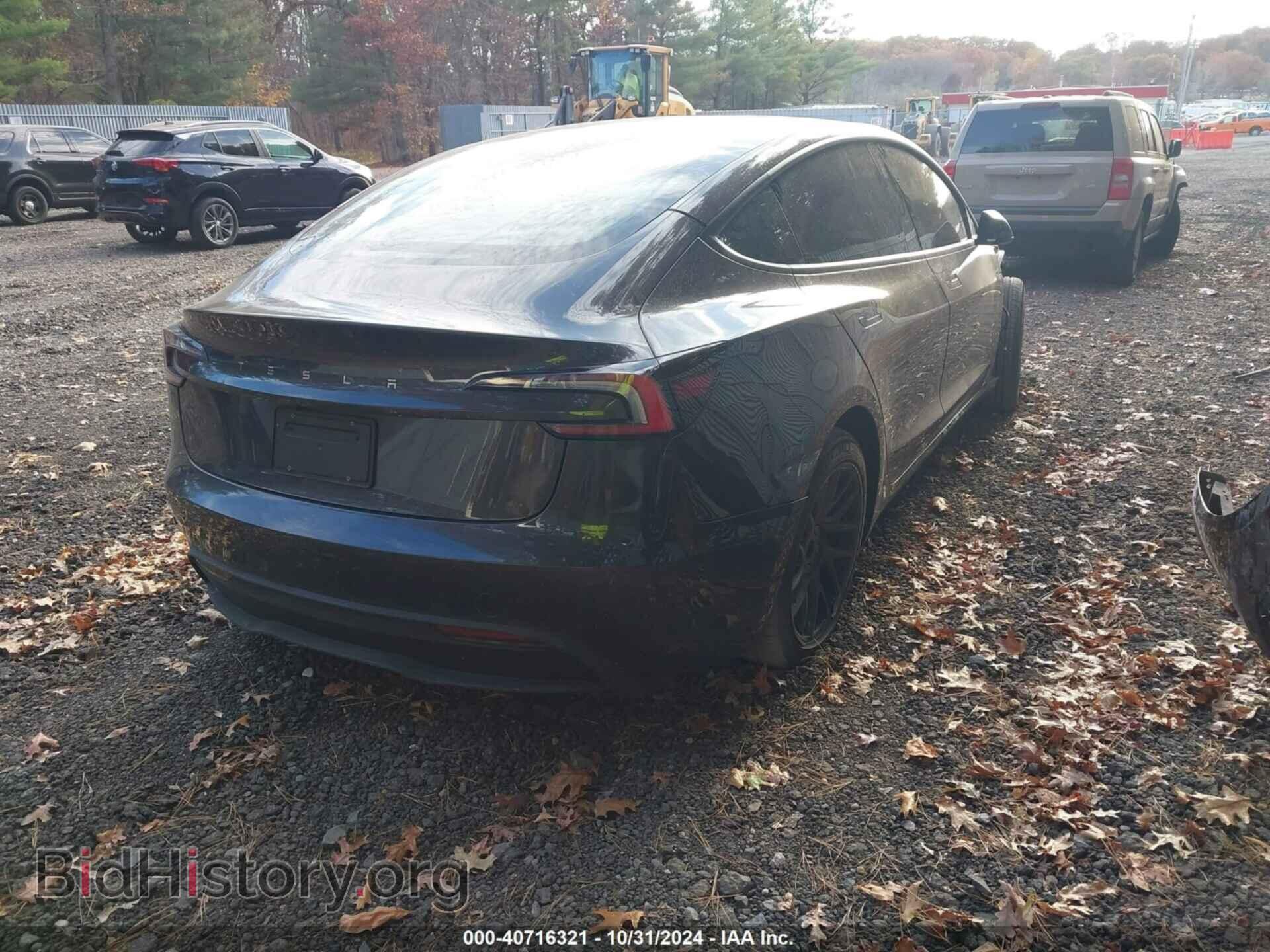 2024 TESLA MODEL 3 - VIN: 5YJ3E1EA0RF750468 - Фото 4