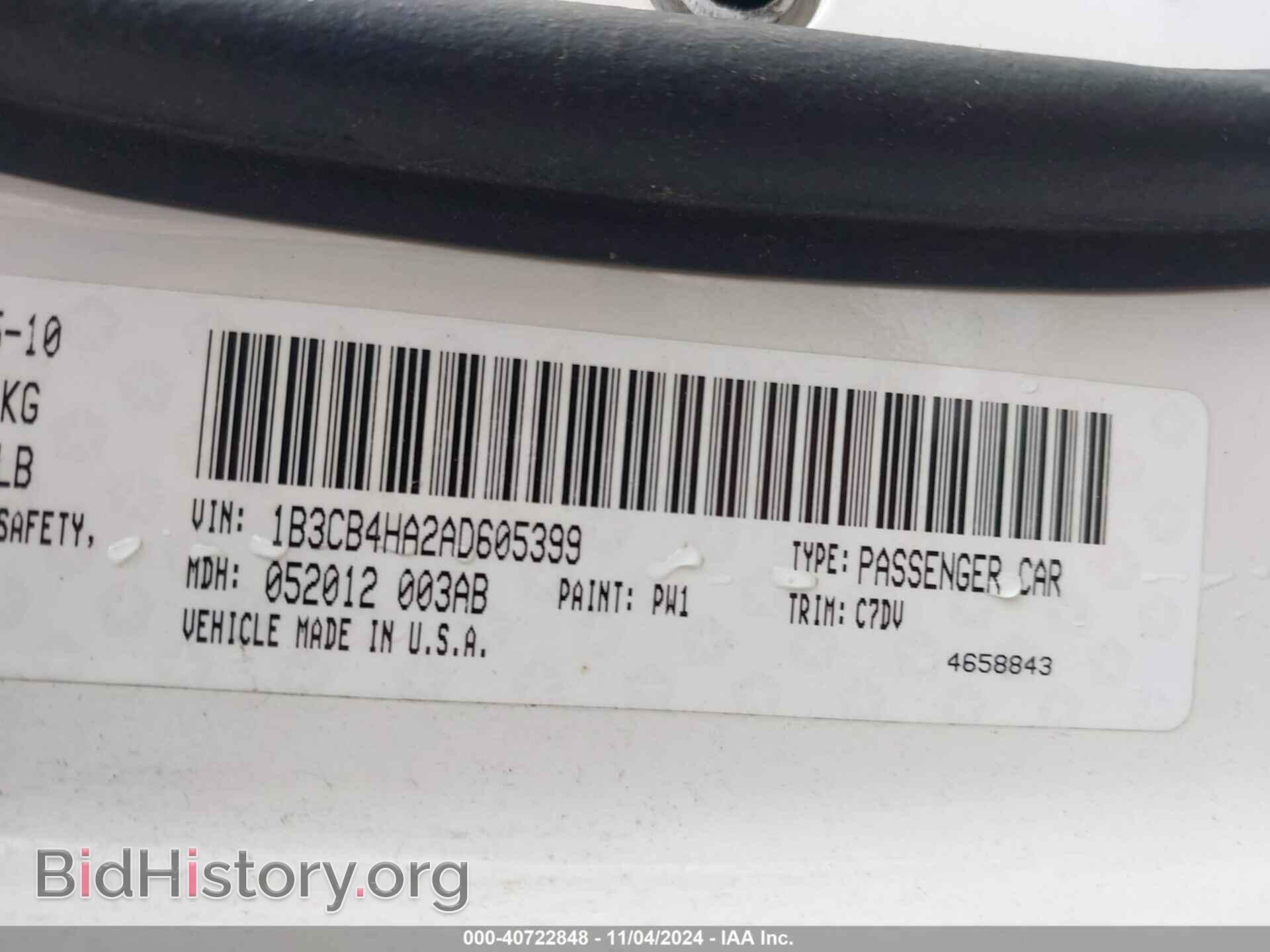 2010 DODGE CALIBER - VIN: 1B3CB4HA2AD605399 - Photo 9