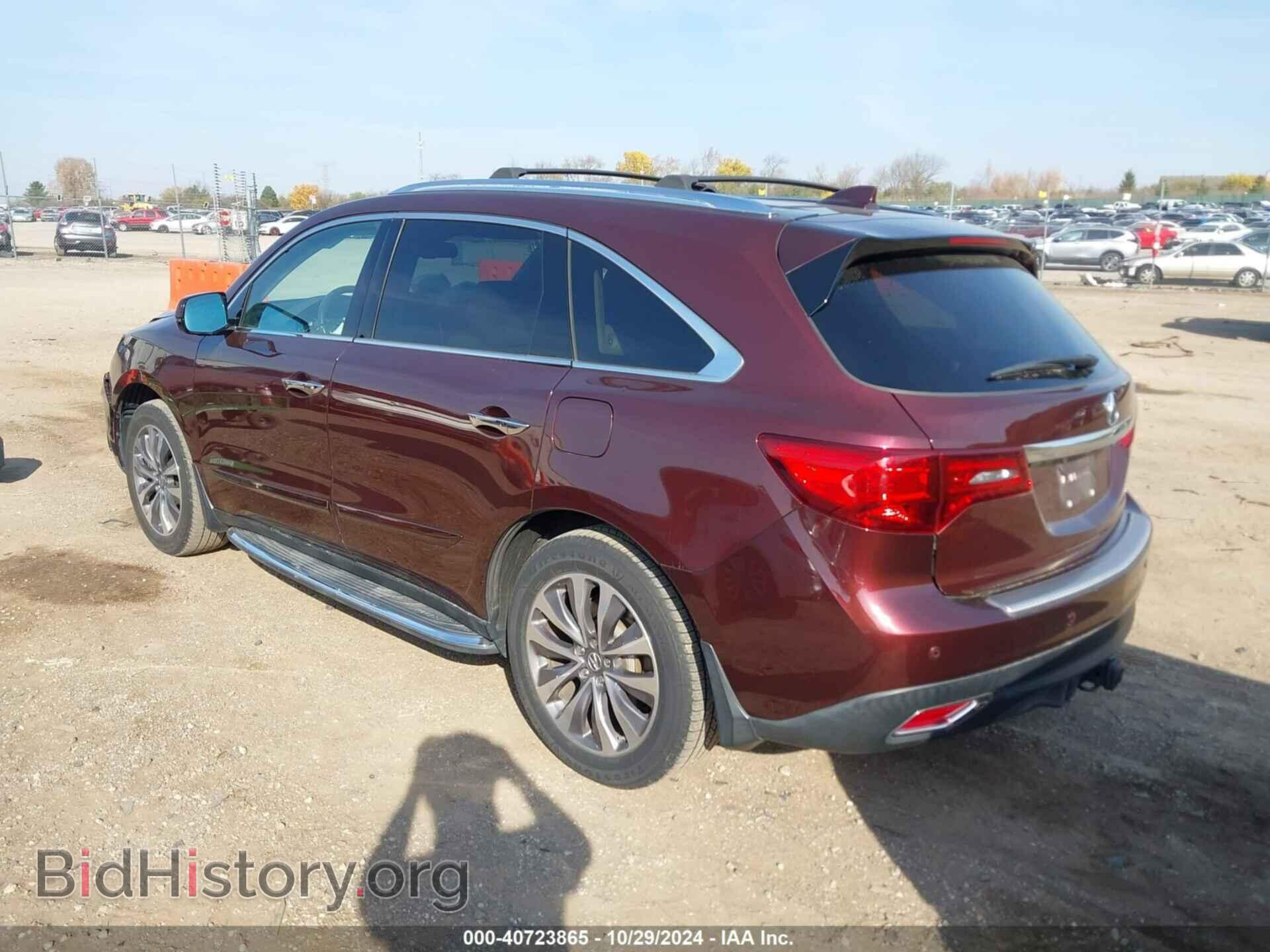 2014 ACURA MDX - VIN: 5FRYD4H46EB015549 - Photo 3