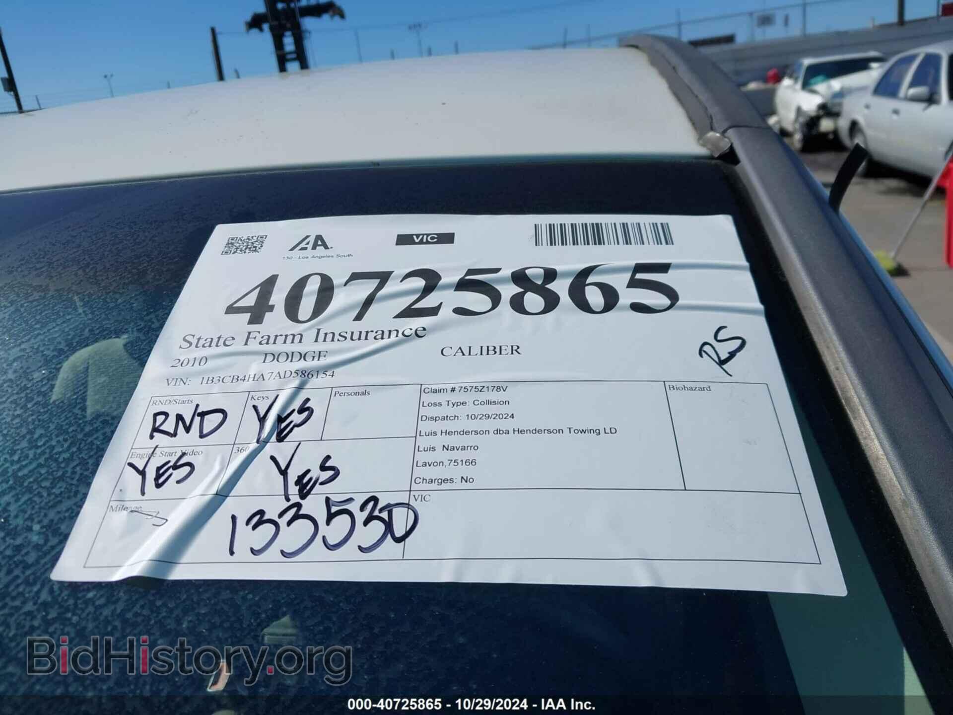 2010 DODGE CALIBER - VIN: 1B3CB4HA7AD586154 - Фото 17