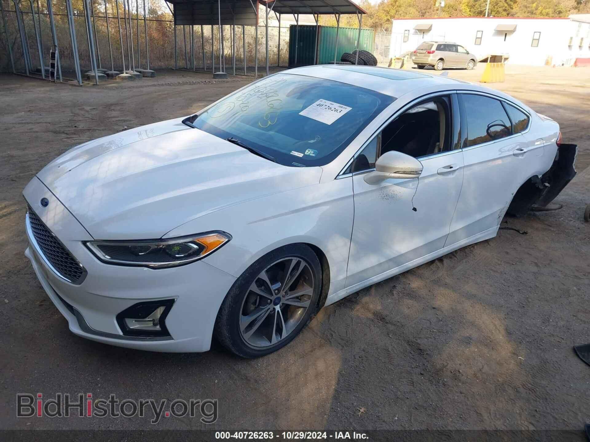 2019 FORD FUSION - VIN: 3FA6P0D91KR242397 - Фото 2