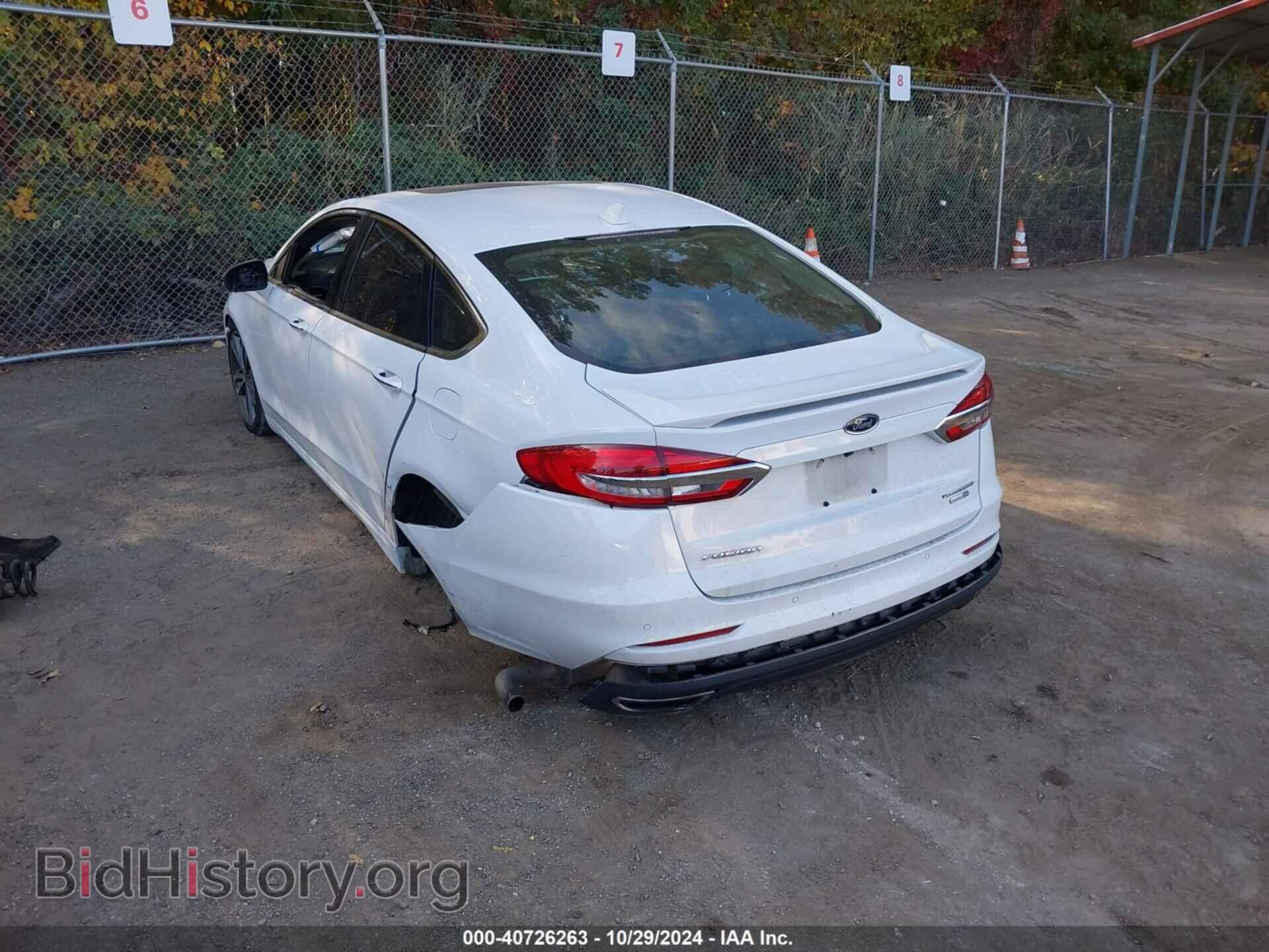 2019 FORD FUSION - VIN: 3FA6P0D91KR242397 - Фото 3