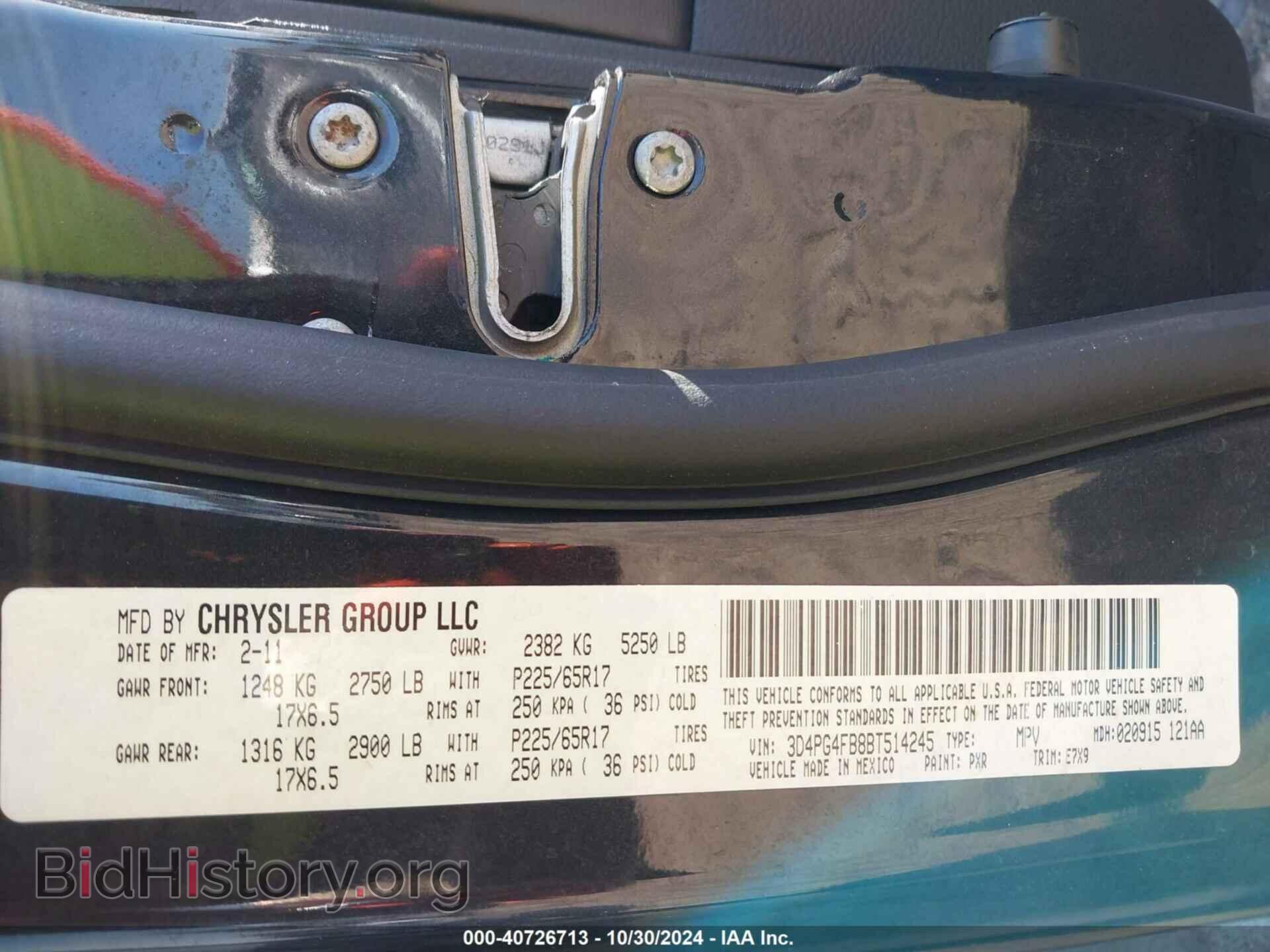 2011 DODGE JOURNEY - VIN: 3D4PG4FB8BT514245 - Фото 9