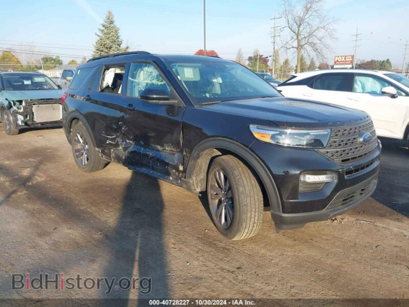 2022 Ford EXPLORER XLT (VIN 1FMSK8DH4NGB52715) — фото 1 из 16, IAAI, повреждение: правый бок