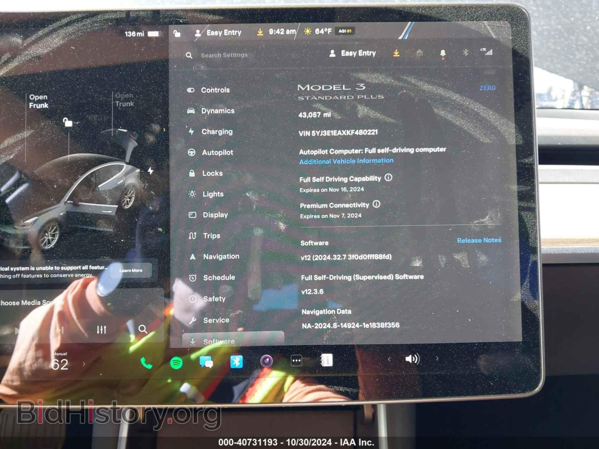 2019 TESLA MODEL 3 - VIN: 5YJ3E1EAXKF480221 - Photo 7