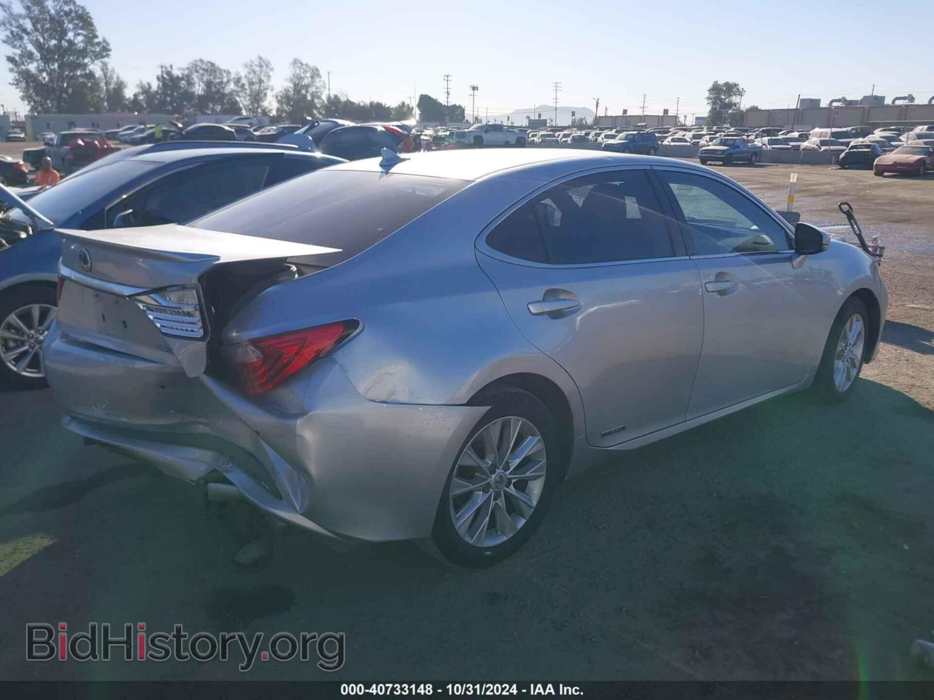 2013 LEXUS ES 300H - VIN: JTHBW1GG4D2014136 - Фото 4
