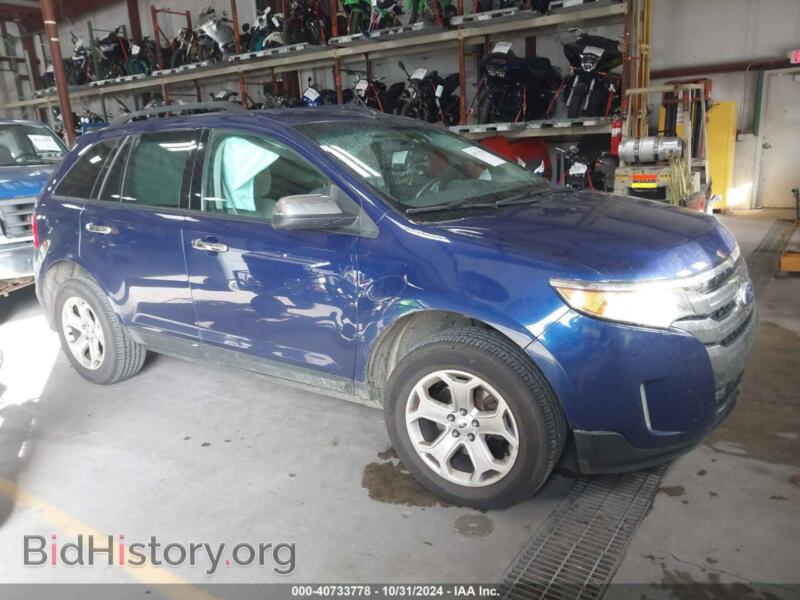 2014 Ford EDGE SEL (VIN 2FMDK4JC7EBA54800) — photo 1 of 16, IAAI, damage: left front