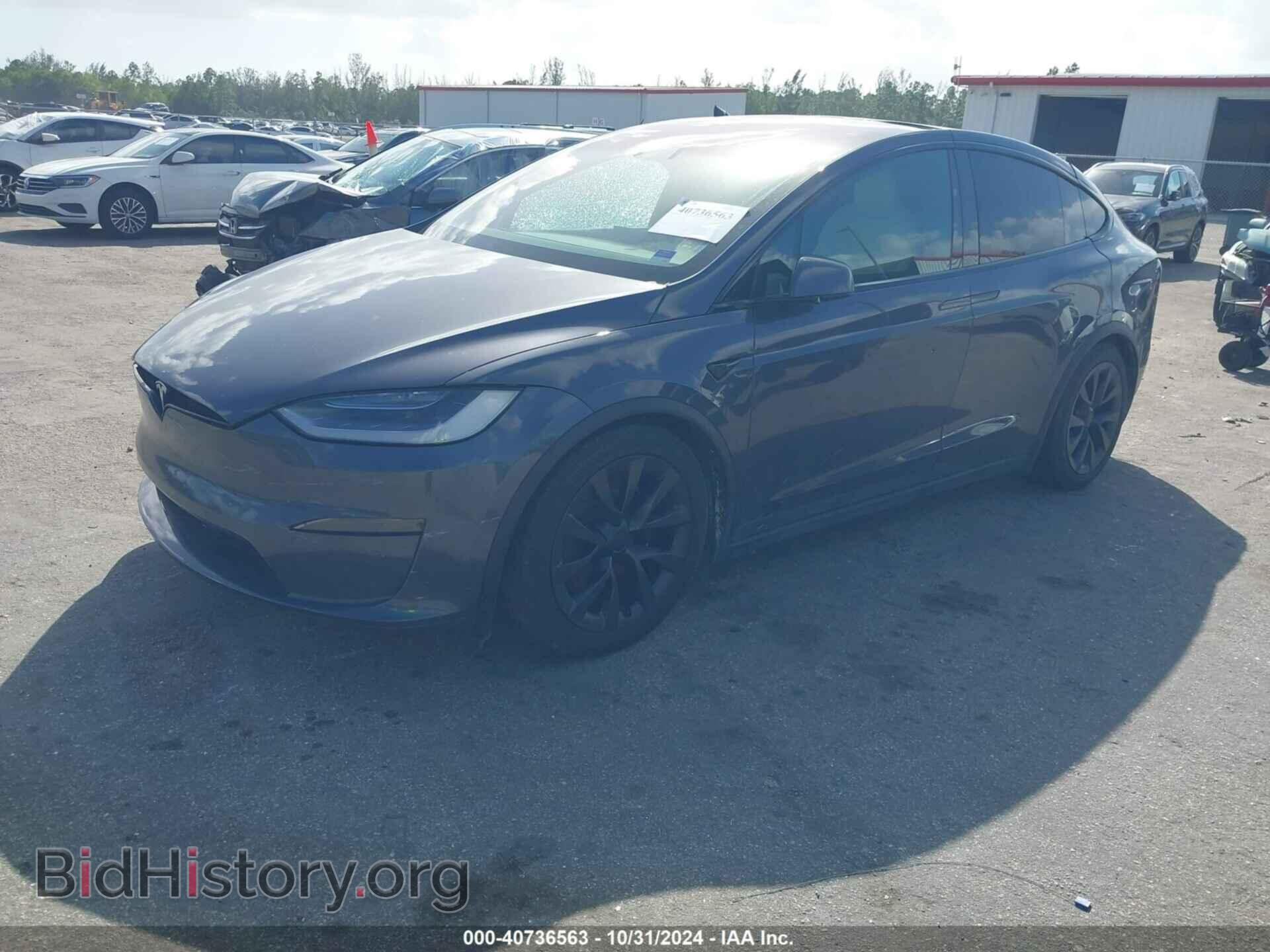 2022 TESLA MODEL X - VIN: 7SAXCBE55NF335448 - Фото 2