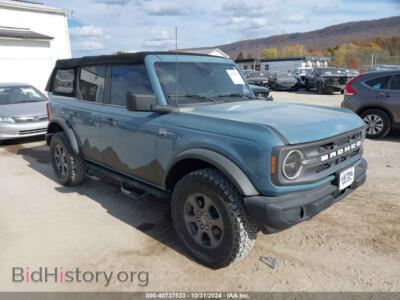 2021 Ford BRONCO Big Bend, blue — VIN 1FMDE5BH8MLB07140, IAAI