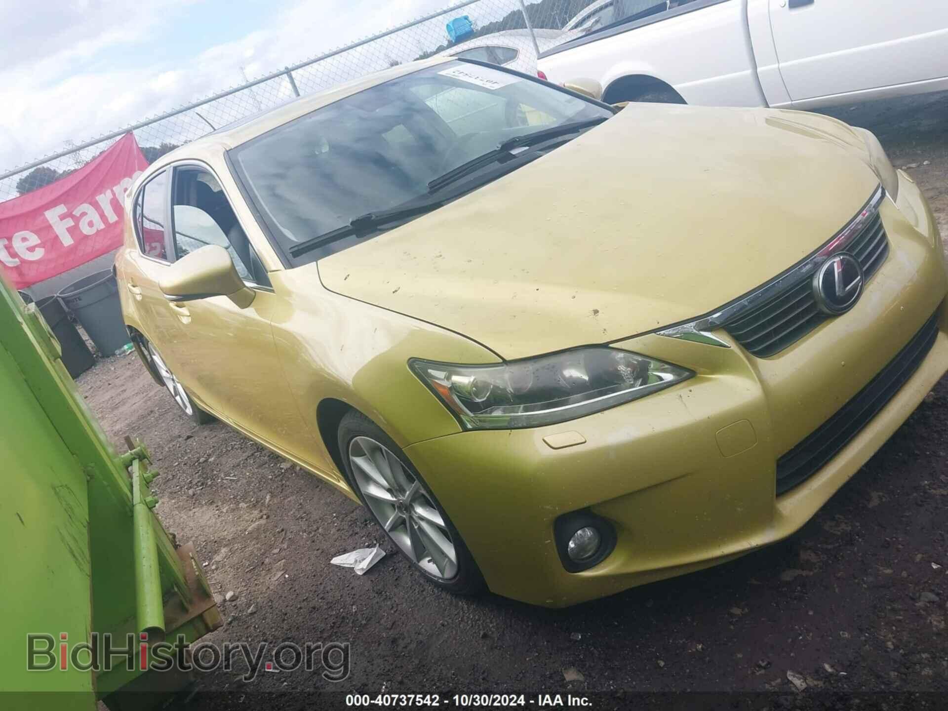 Photo JTHKD5BH6B2018571 - LEXUS CT 200H 2011