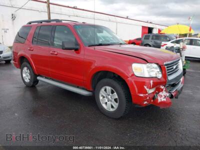 2010 Ford EXPLORER XLT, red — VIN 1FMEU7DE3AUA38479, IAAI