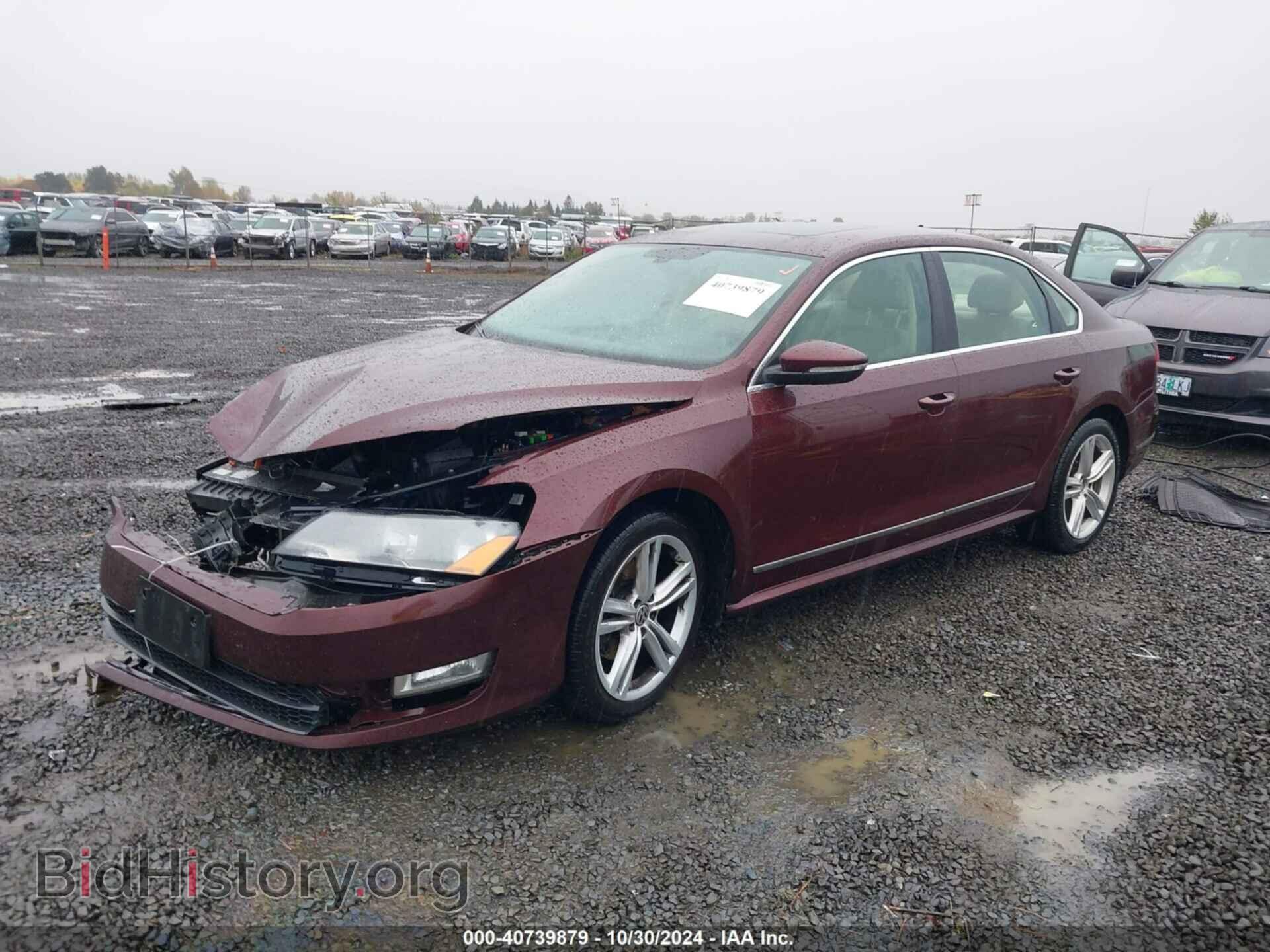 2012 VOLKSWAGEN PASSAT - VIN: 1VWCN7A39CC031828 - Фото 2