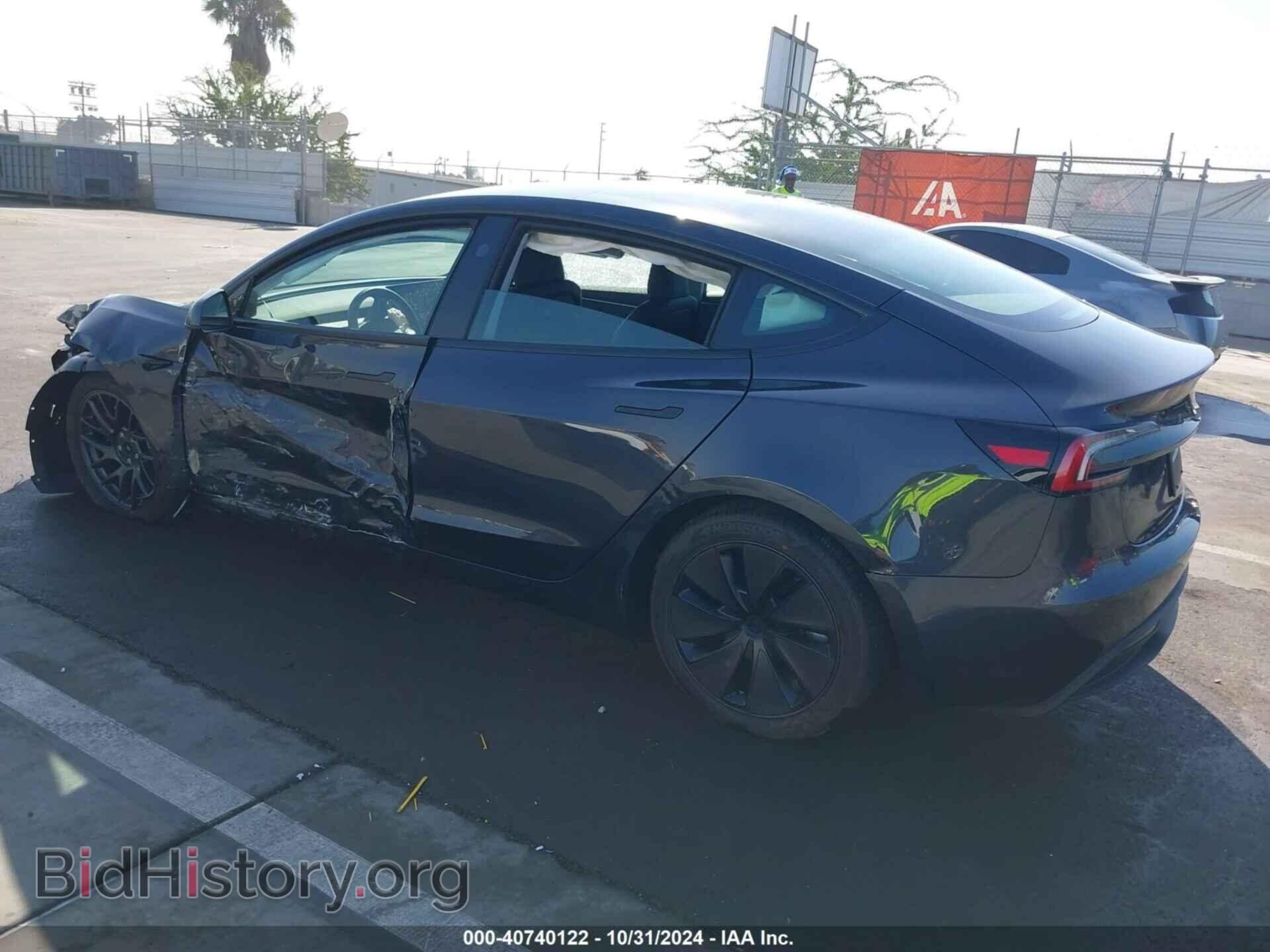 2024 TESLA MODEL 3 - VIN: 5YJ3E1EA6RF740608 - Фото 3